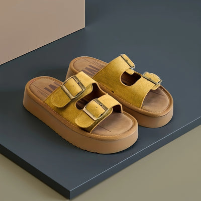 Soft Buckle Flats