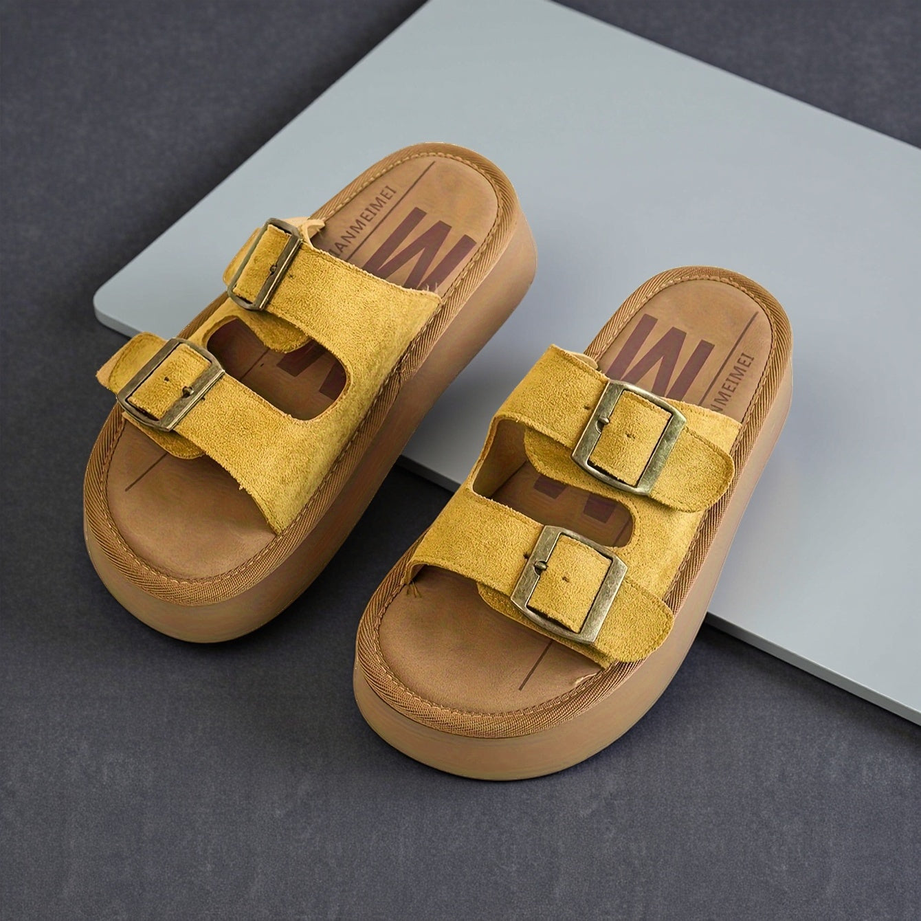 Soft Buckle Flats