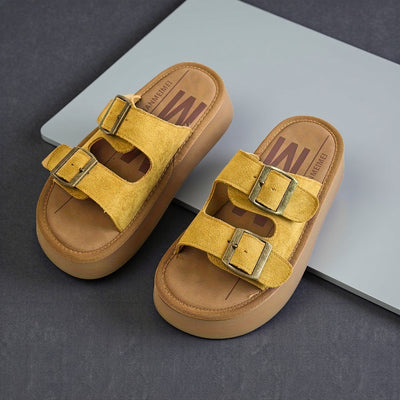 Soft Buckle Flats
